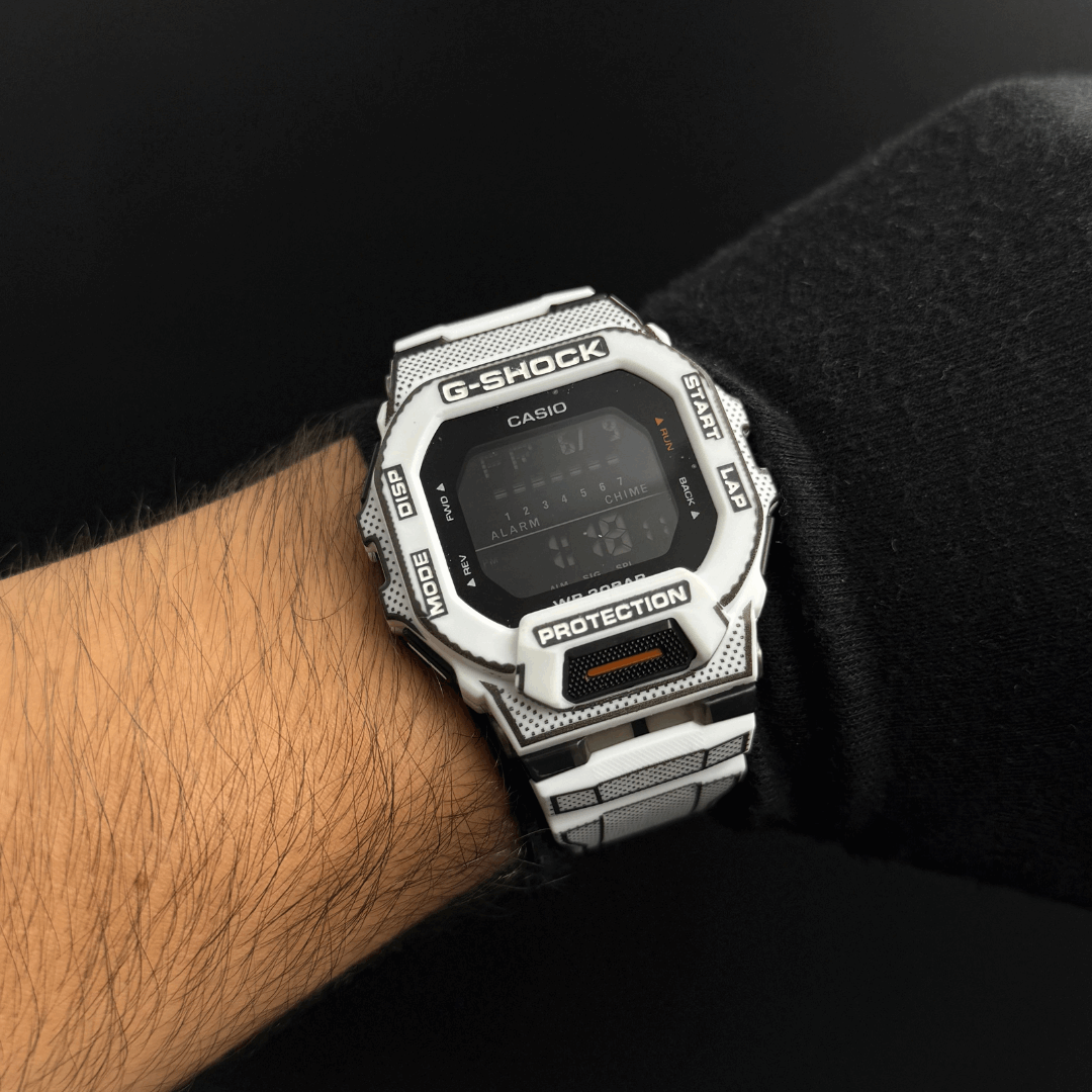 G-Shck GBD Blanco Tablero Negro