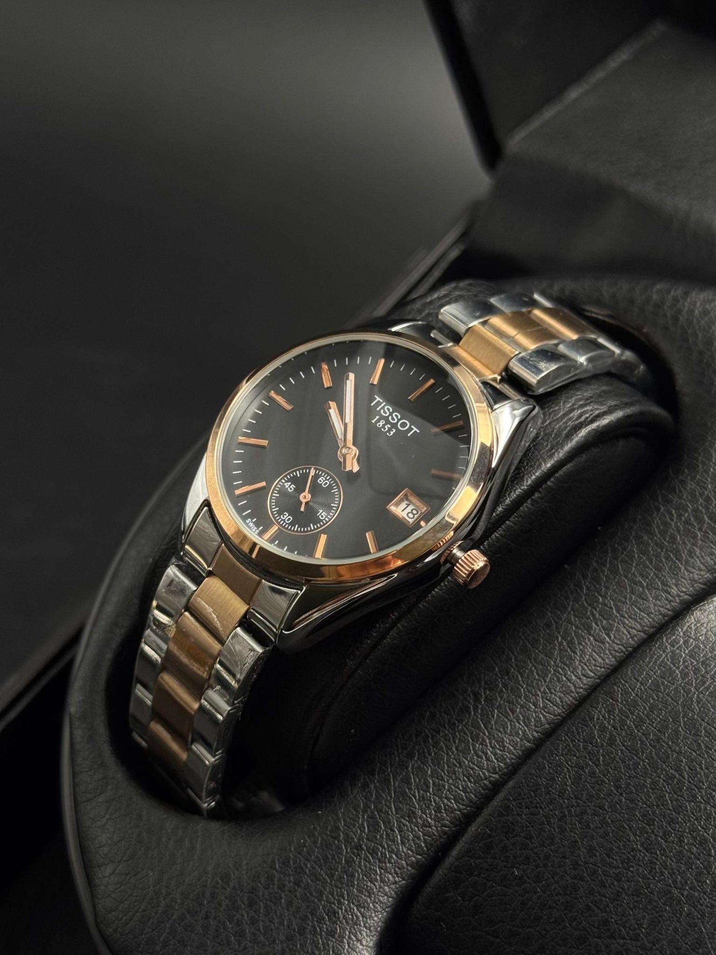 Tsst Mujer Metal Bicolor Oro Rosa Tablero Negro