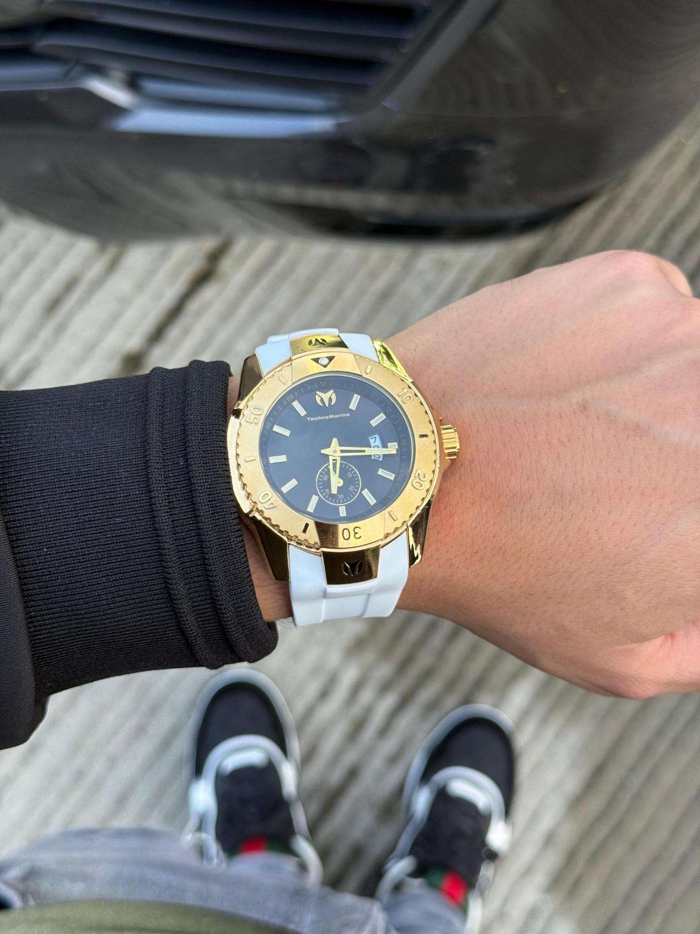 Tchmrn  520002 Blanco Tablero Negro - Dorado