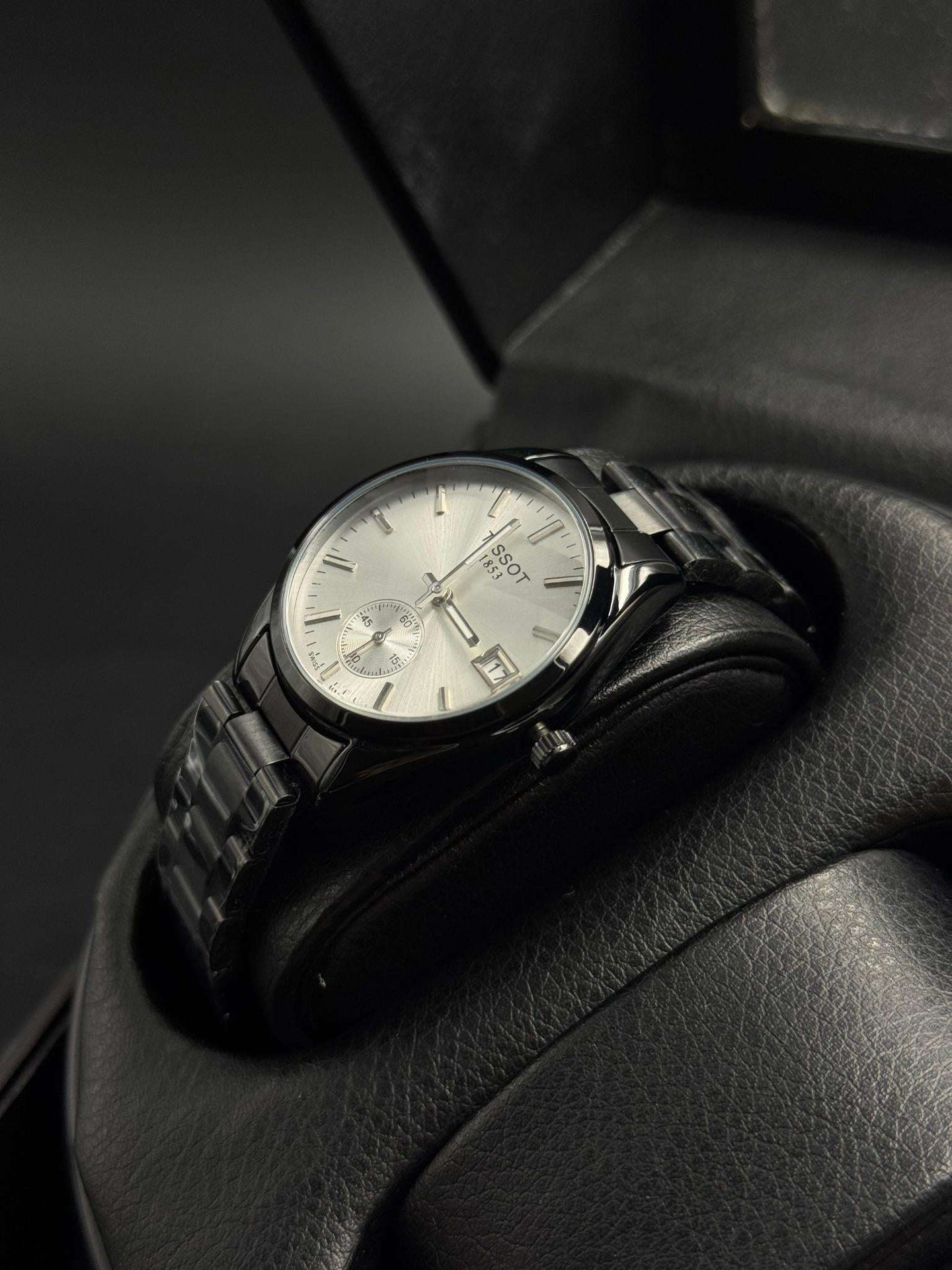 Tsst Mujer Metal Negro Tablero Plateado