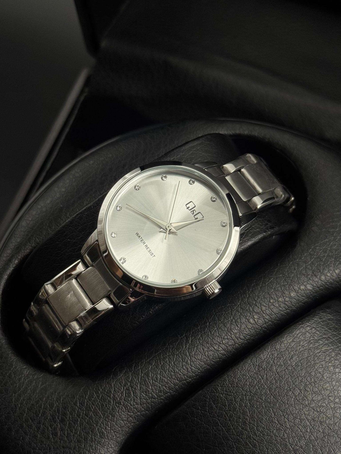 QYQ Mujer New Diamond Plateado Tablero Plateado