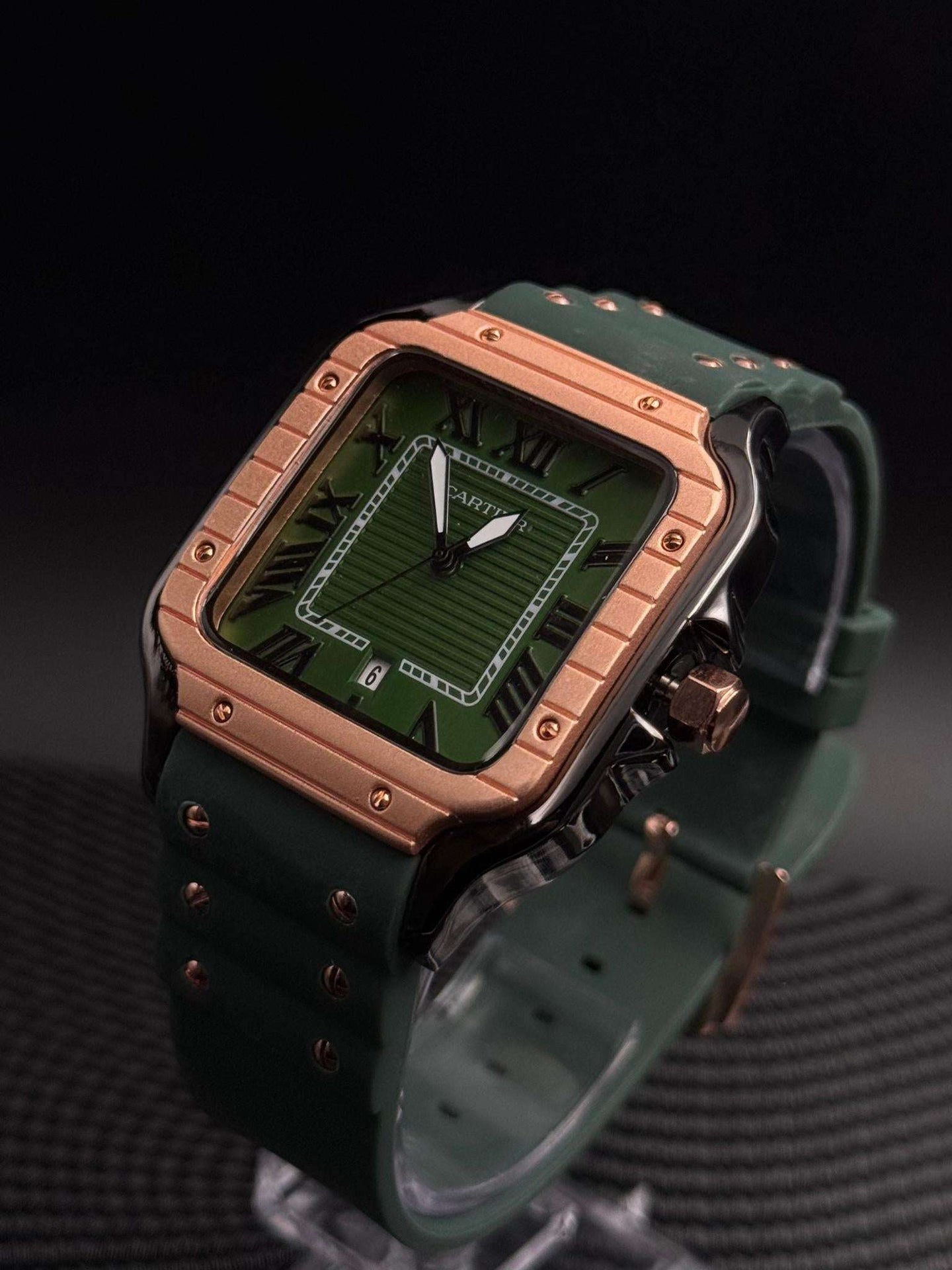 Crtr Santos Goma Verde Tablero Verde Oro  Rosa