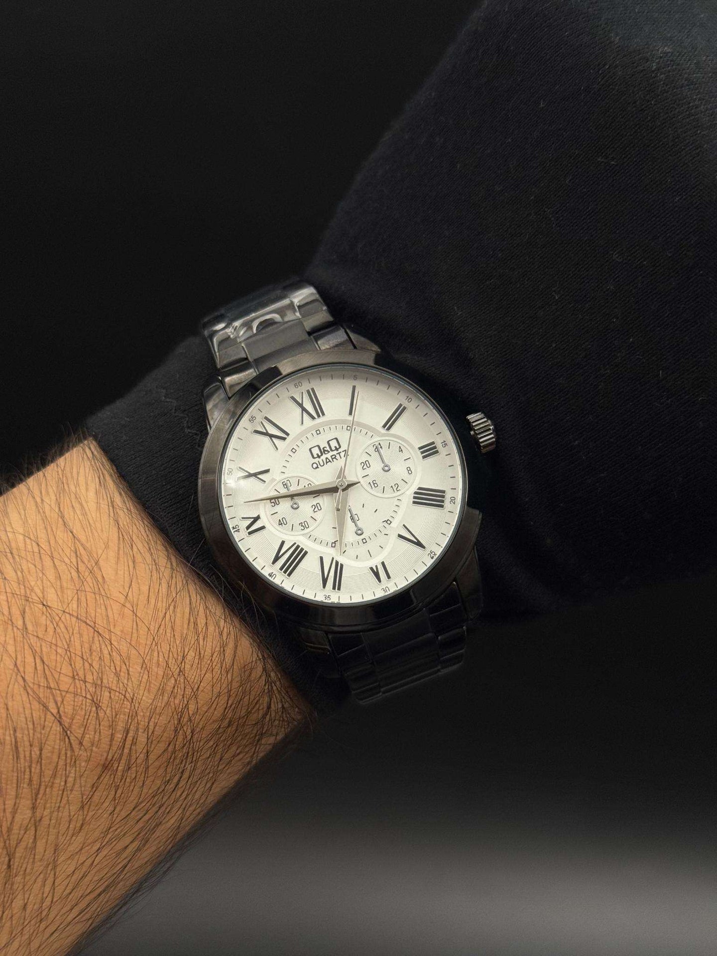 QYQ Roman Negro Tablero Blanco