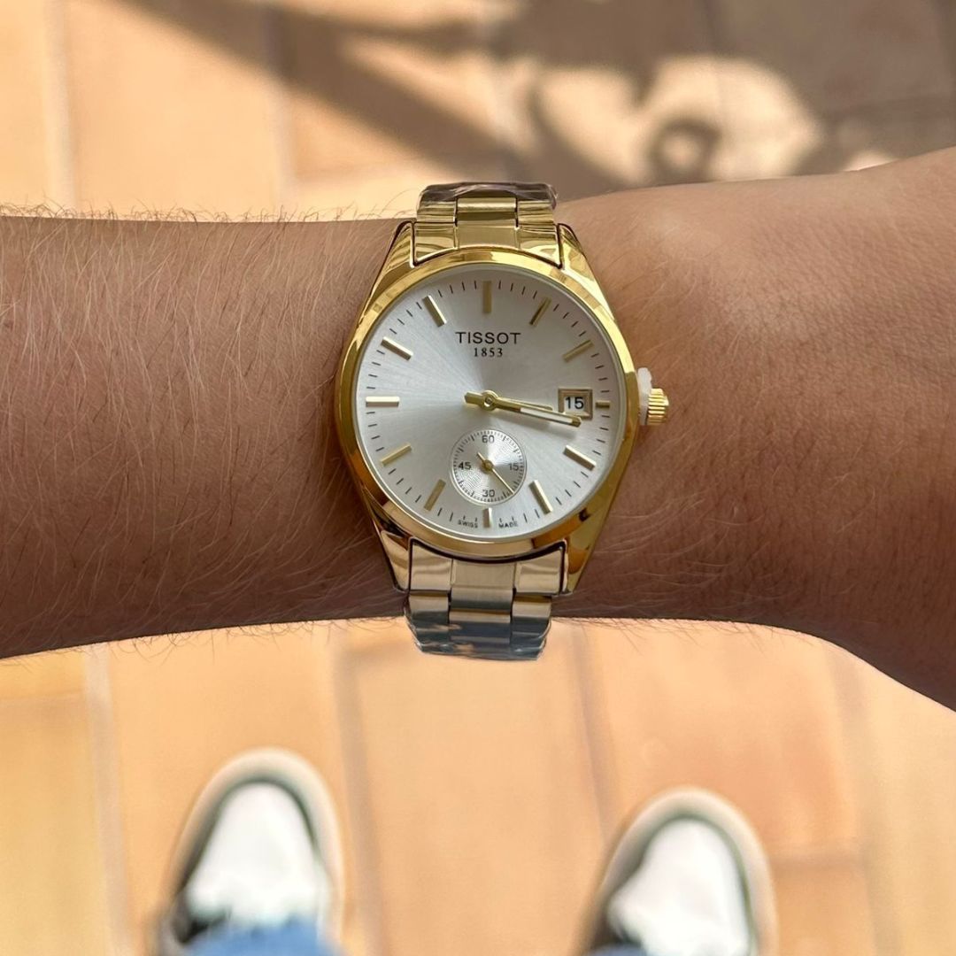 Tsst Mujer Metal Dorado Tablero Plateado