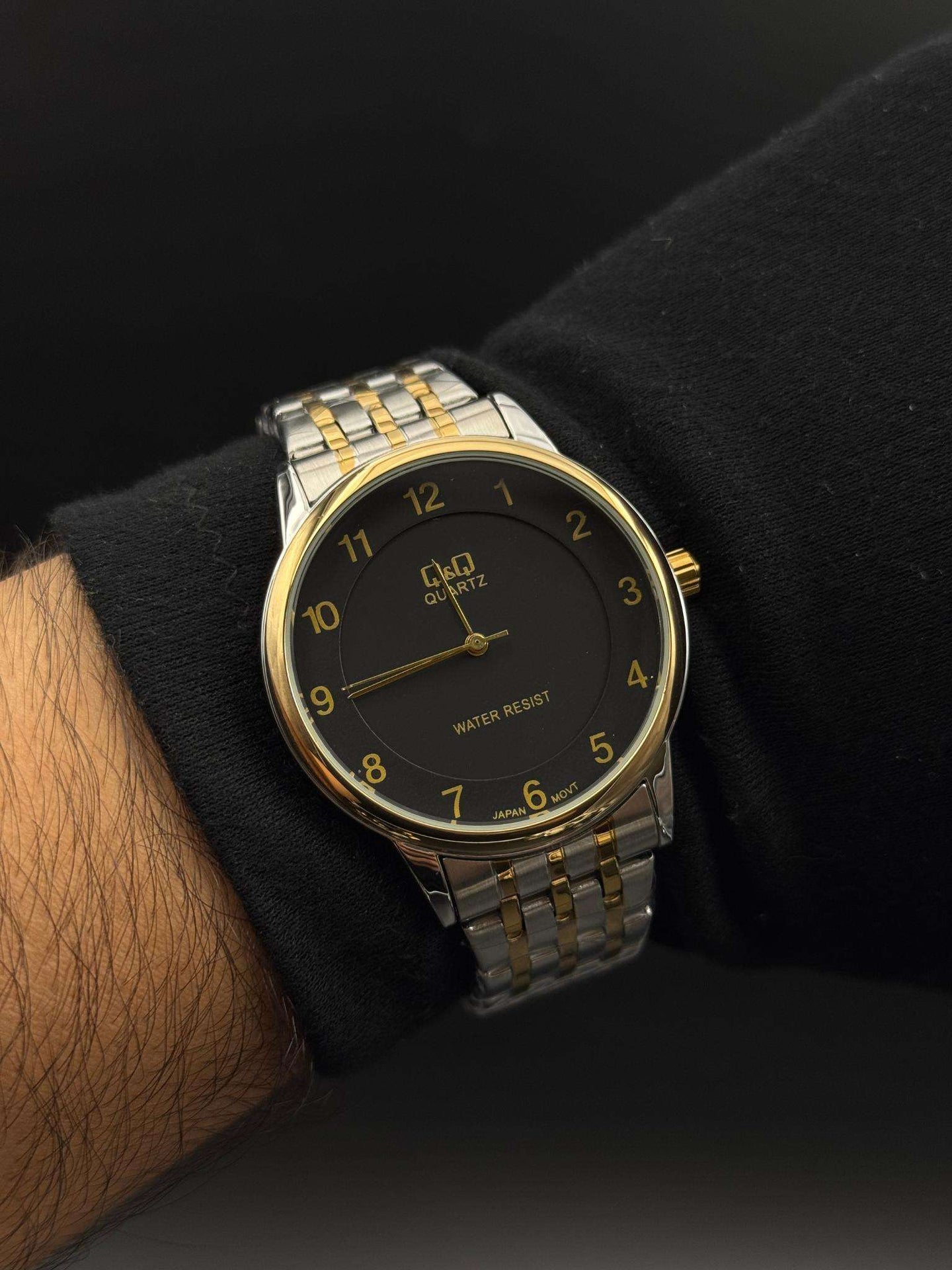 QYQ 12H Bicolor Tablero Negro Dorado