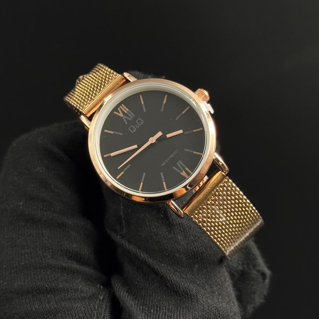 QYQ Dama Oro Rosa Tablero Negro