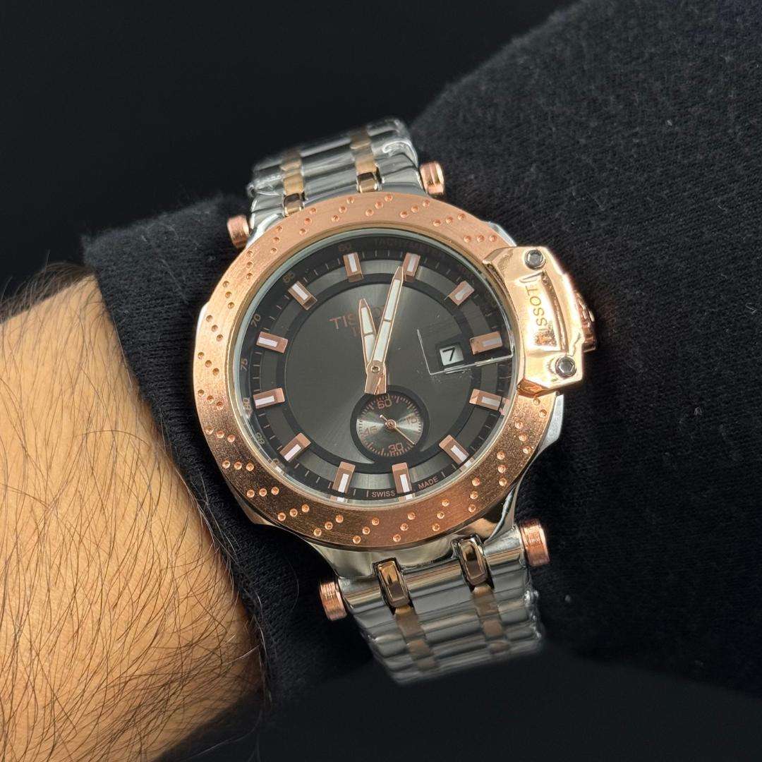 Tsst Metal Bicolor Oro Rosa Tablero Negro-Oro Rosa