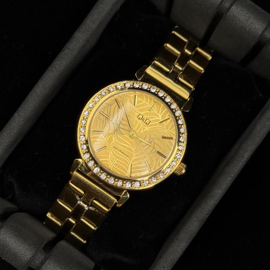 QYQ Mujer Circones Dorado Tablero Dorado