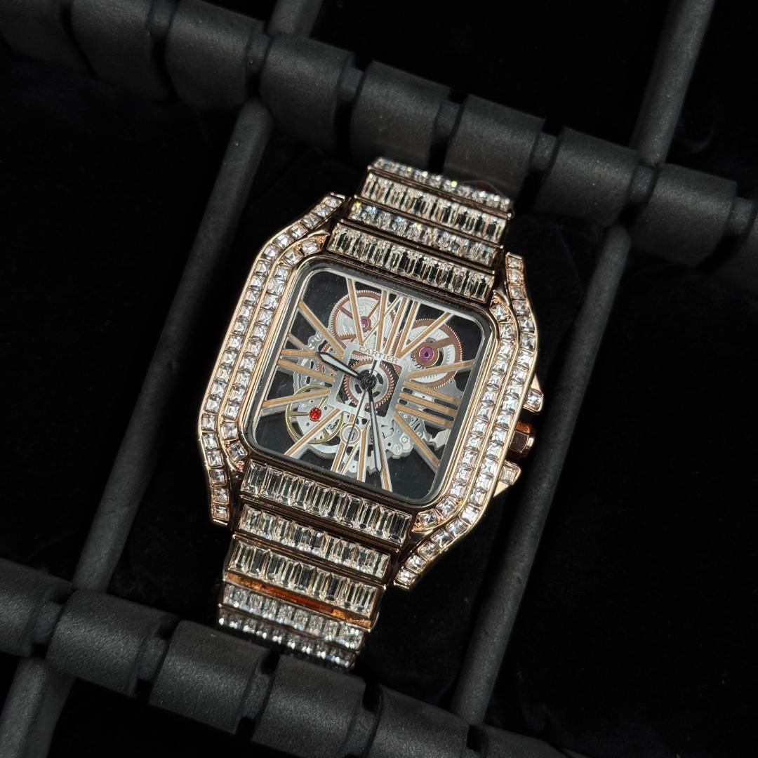 Crtr Santos Skeleton Metal Circones Oro Rosa Tablero Plateado Oro Rosa