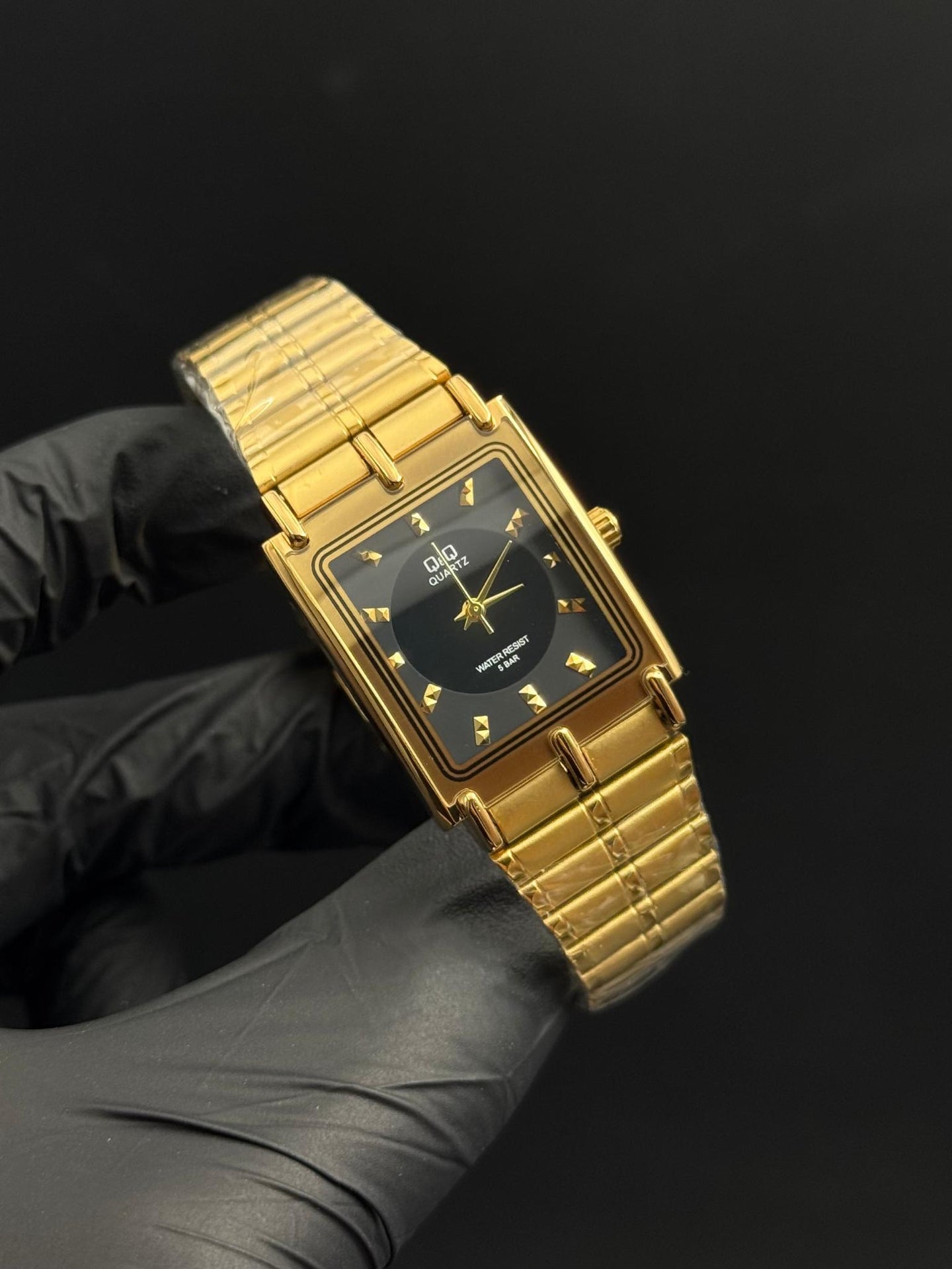 QYQ Mujer Indigo Dorado Tablero Negro