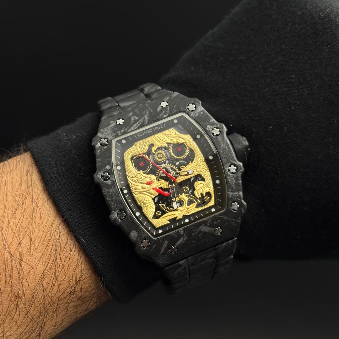 Rchrd Mll Metal Dragon Negro - Dorado