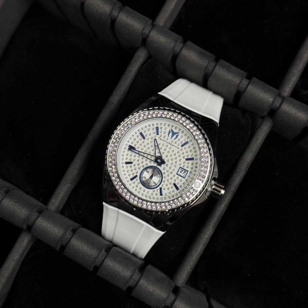 Tchmrn Monogram Mujer Blanco Circones Tablero Blanco - Plateado