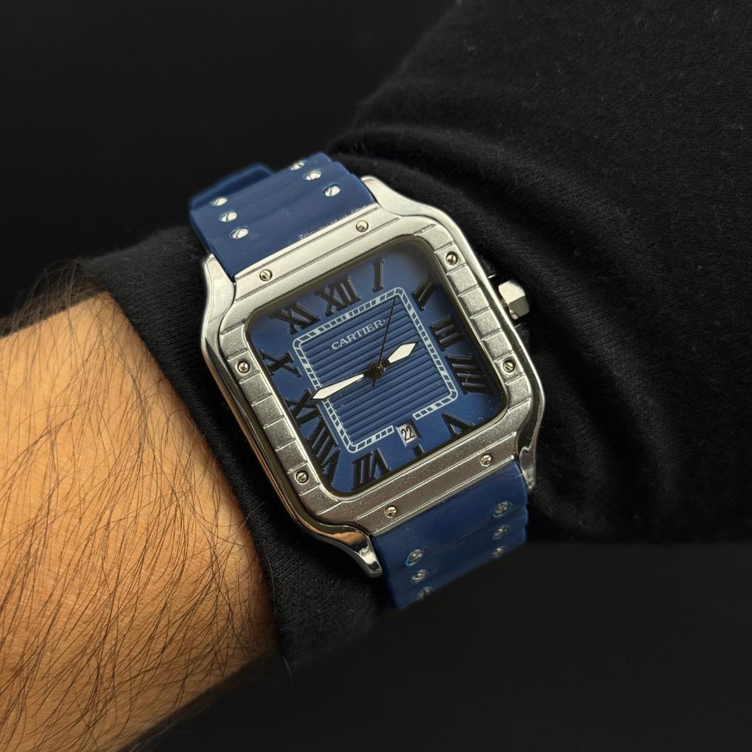 Crtr Santos Goma Azul Tablero Azul Plateado