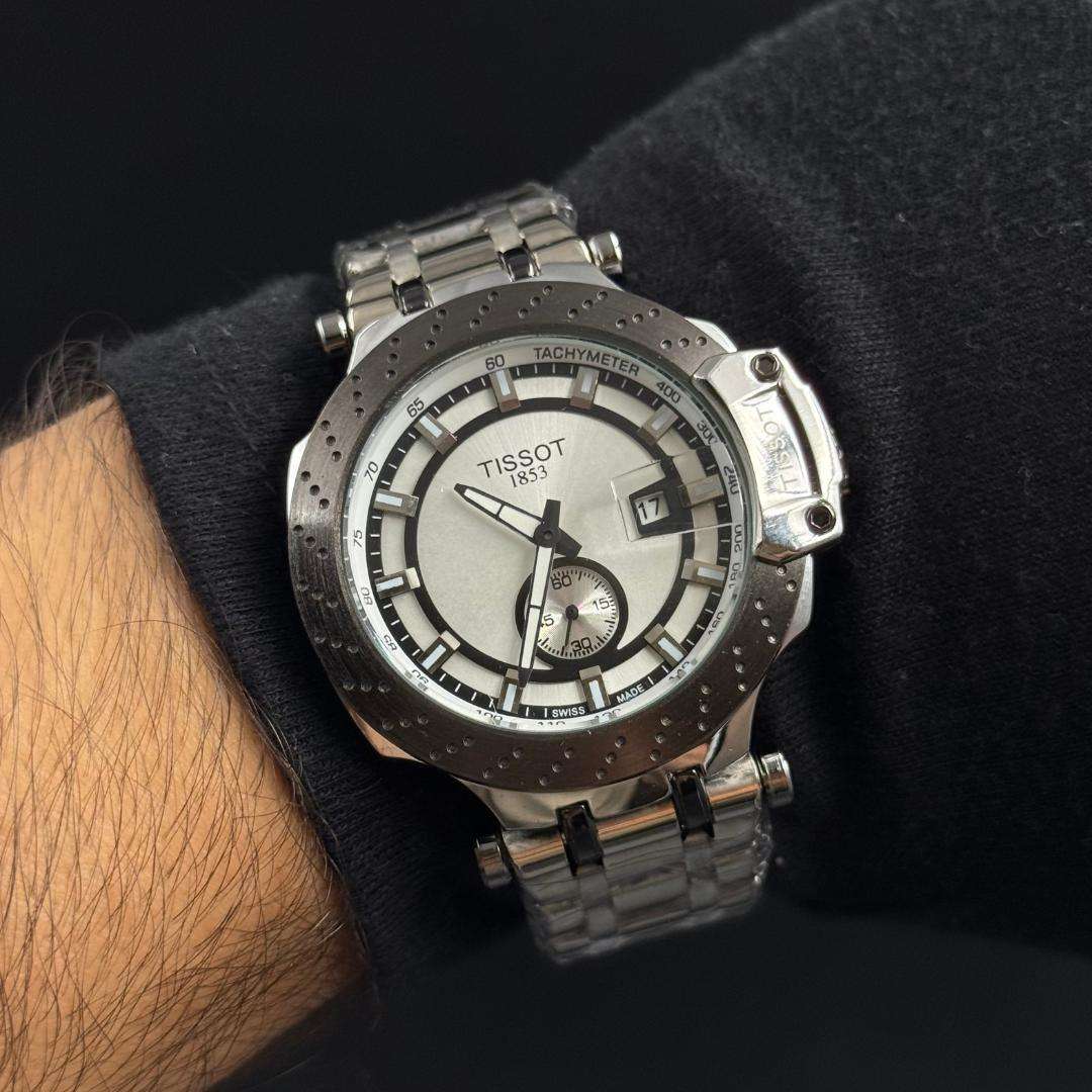 Tsst Metal Plateado Tablero Plateado-Negro