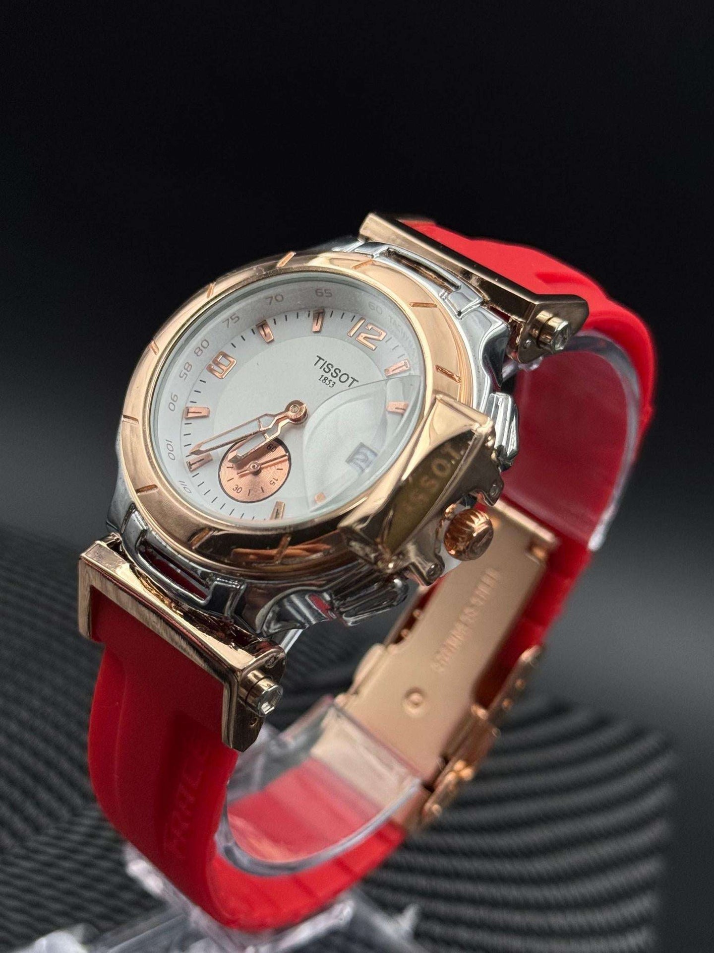 Tsst T-Race Mujer Goma Roja Tablero Blanco Oro Rosa Plateado