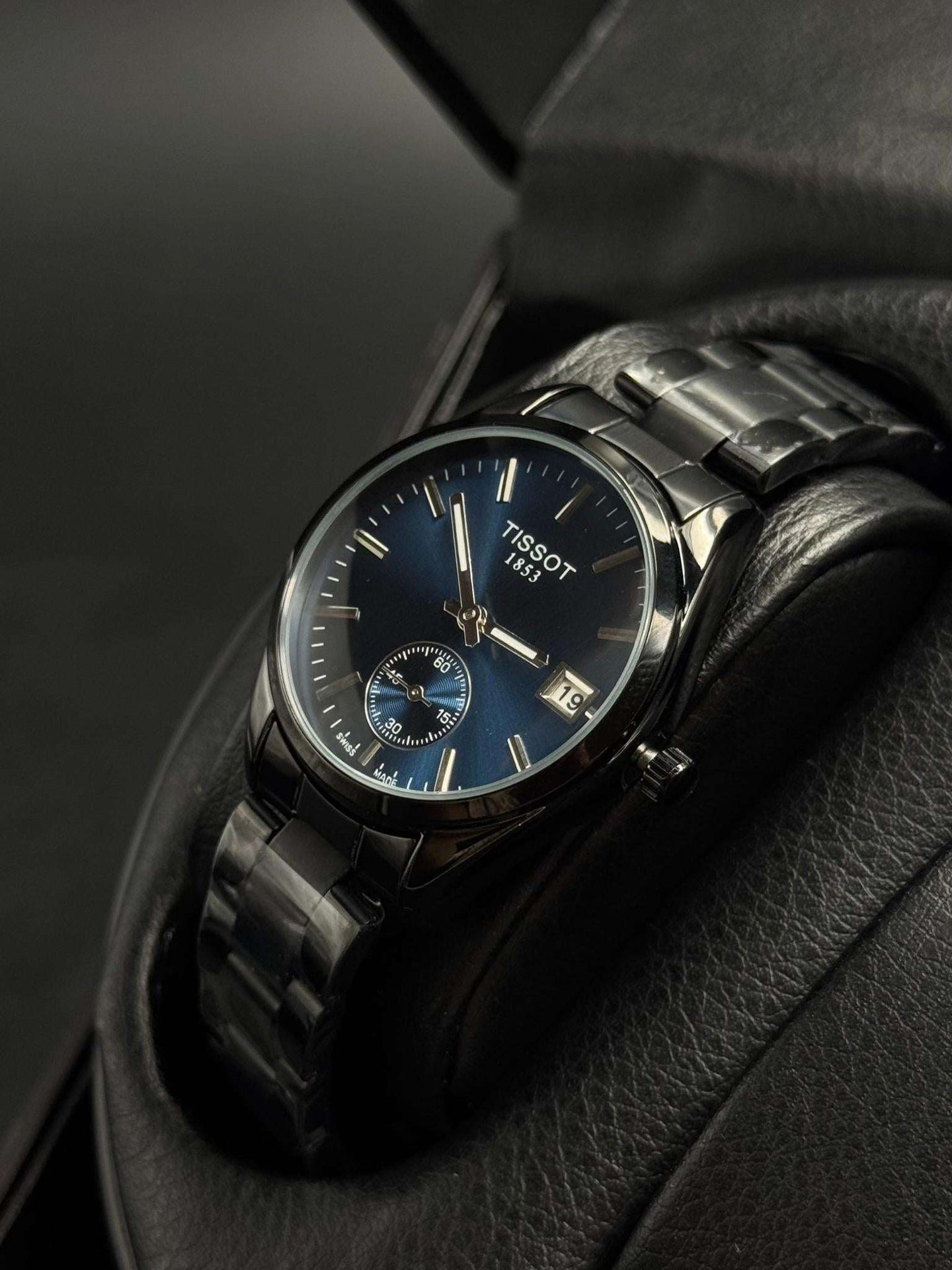 Tsst Mujer Metal Negro Tablero Azul