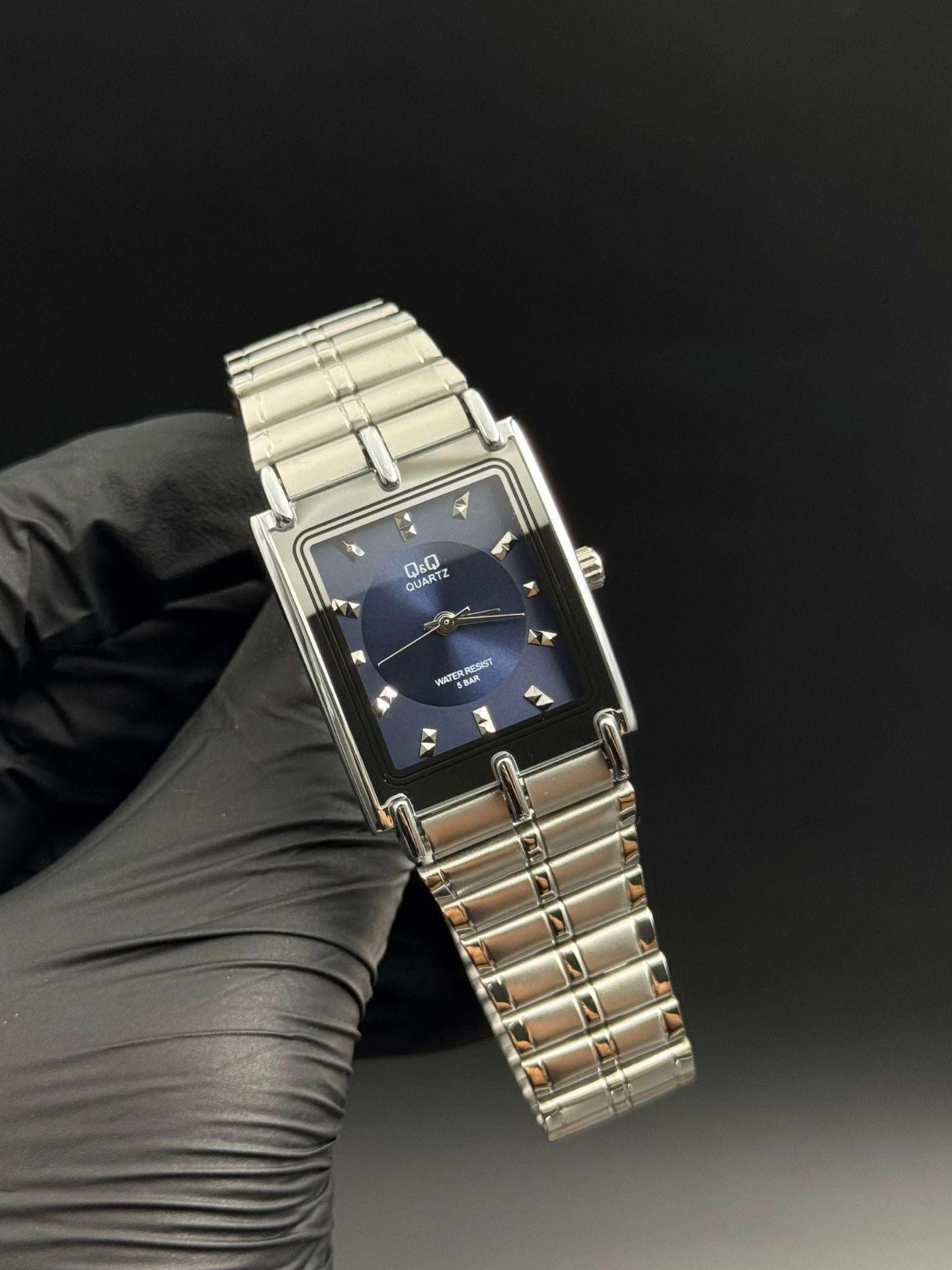 QYQ Mujer Indigo Plateado Tablero Azul