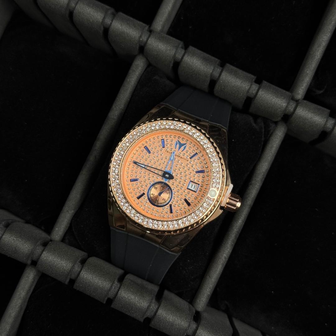 Tchmrn Monogram Mujer Negro Circones Tablero Oro Rosa