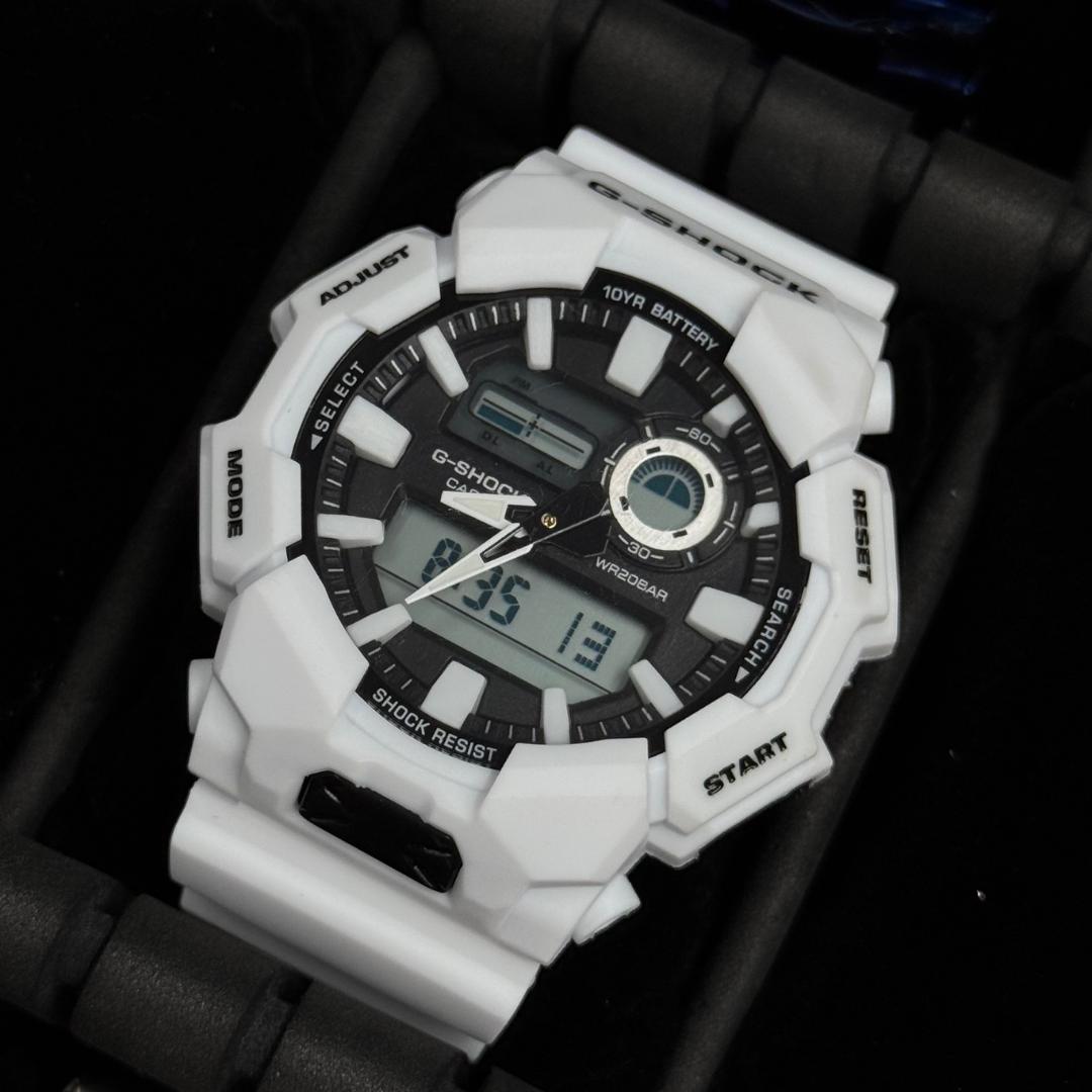 G-Shck GA-0105 Blanco Tablero Negro-Blanco