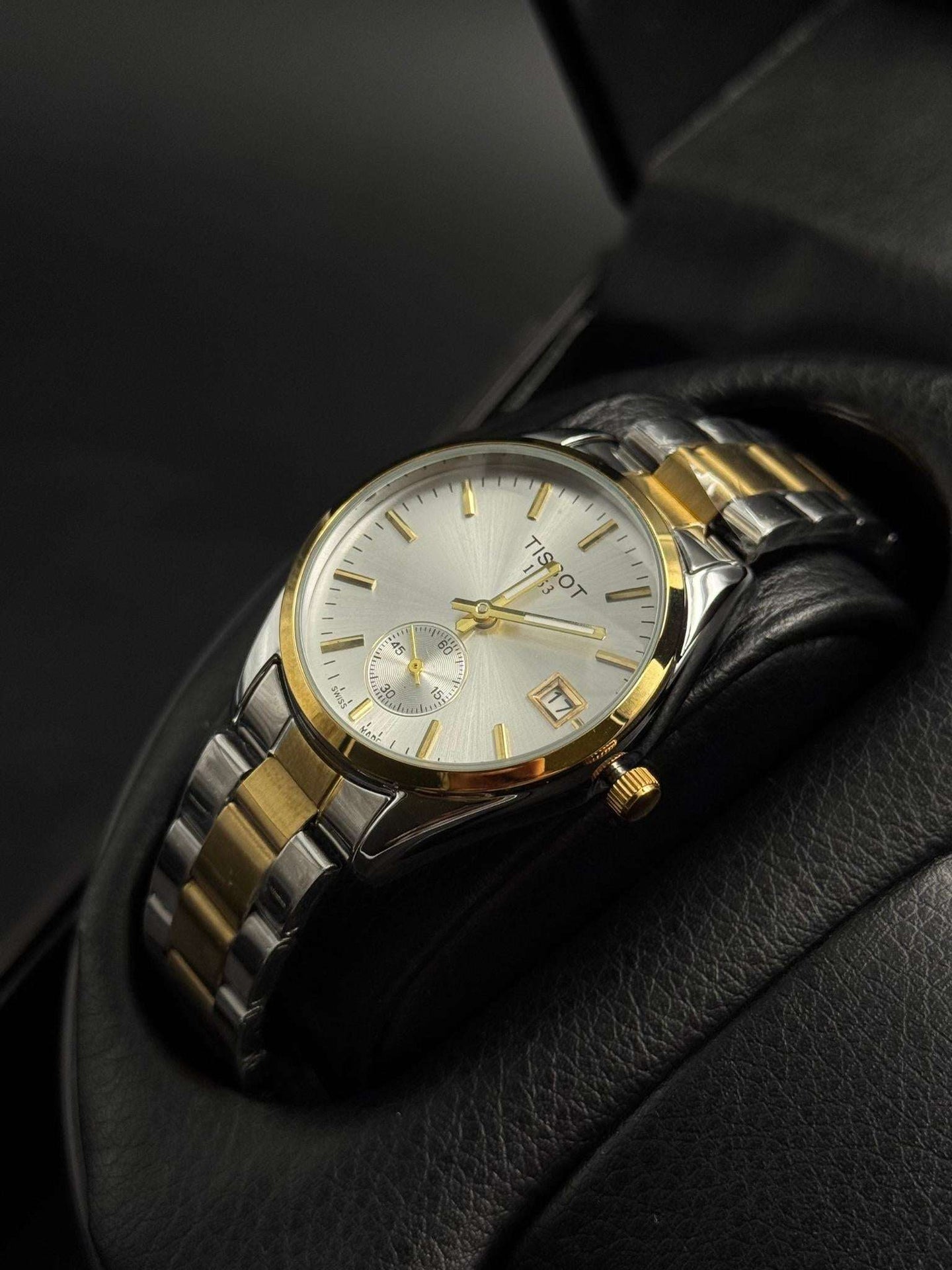 Tsst Mujer Metal Bicolor Dorado Tablero Plateado