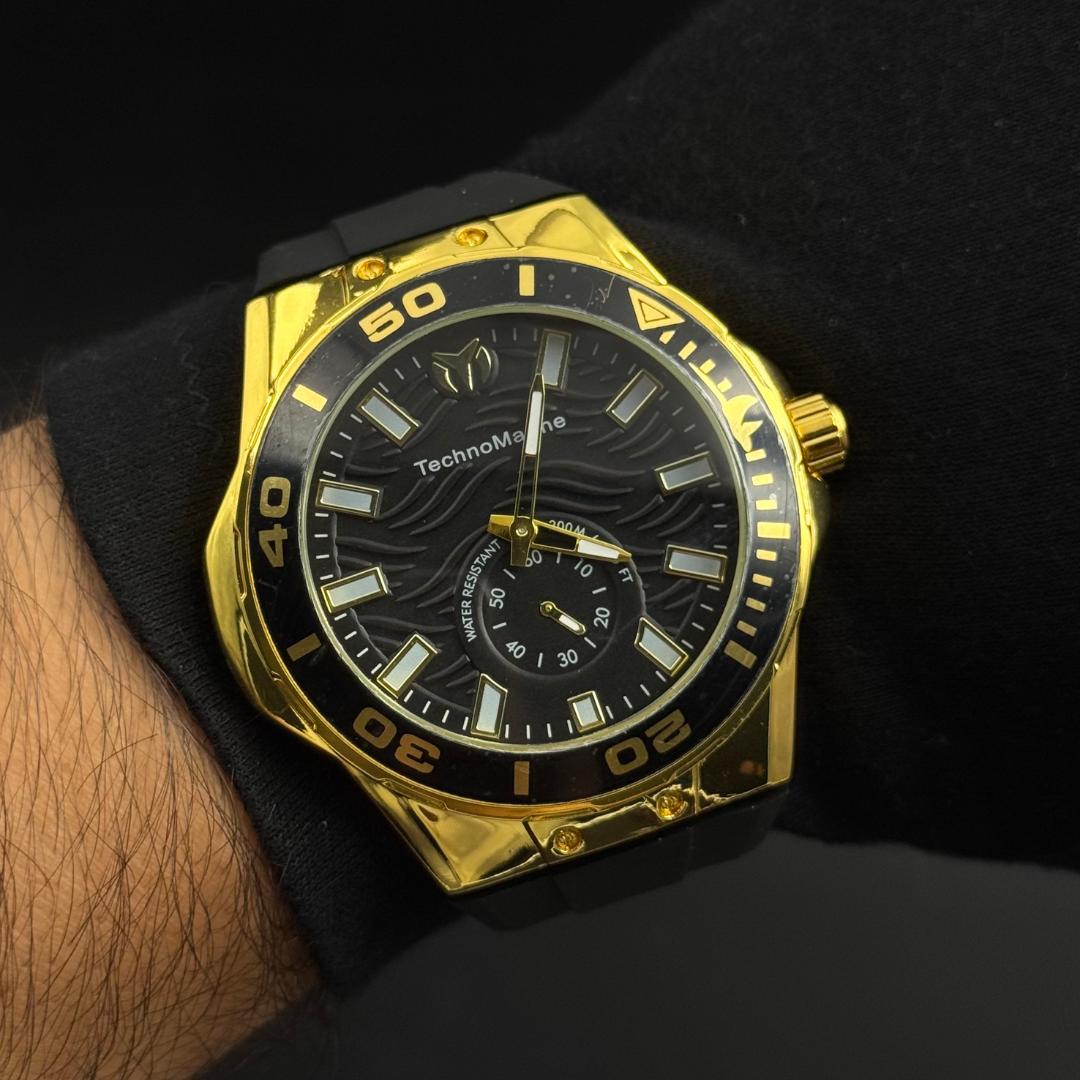 Tchmn 050 Goma Negra Dorado Tablero Negro