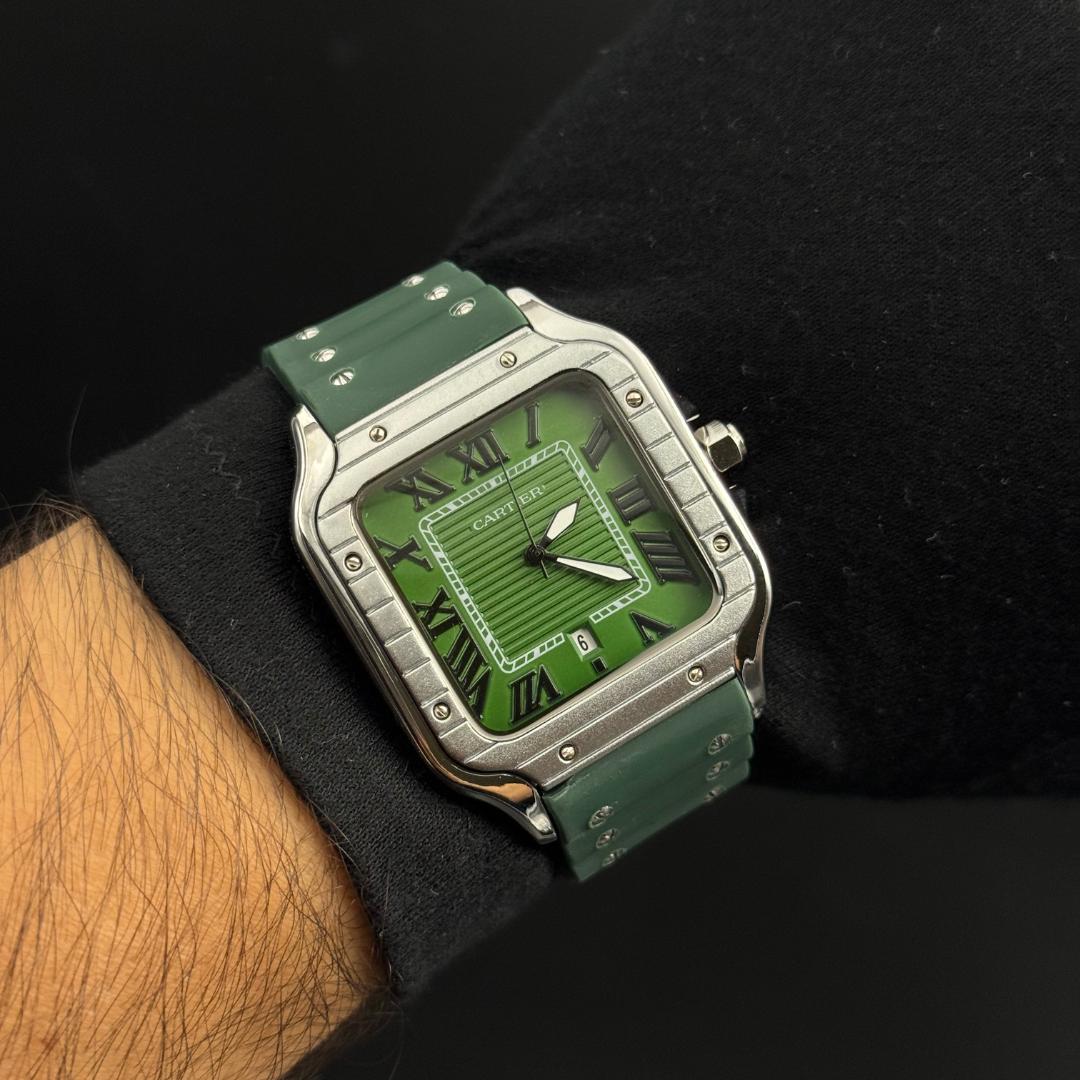 Crtr Santos Goma Verde Tablero Verde Plateado