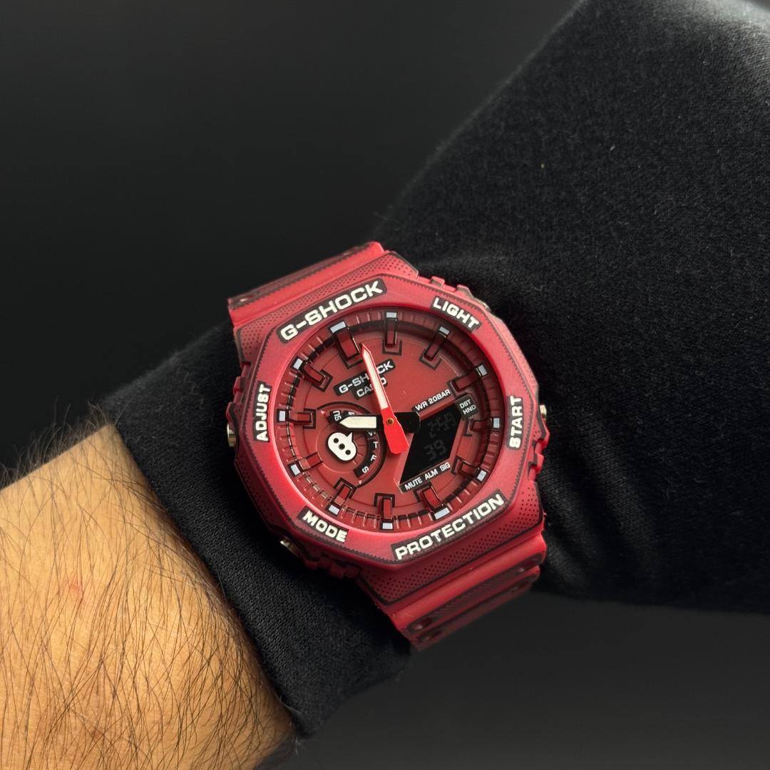 G-Shck Manga Rojo Tablero Rojo