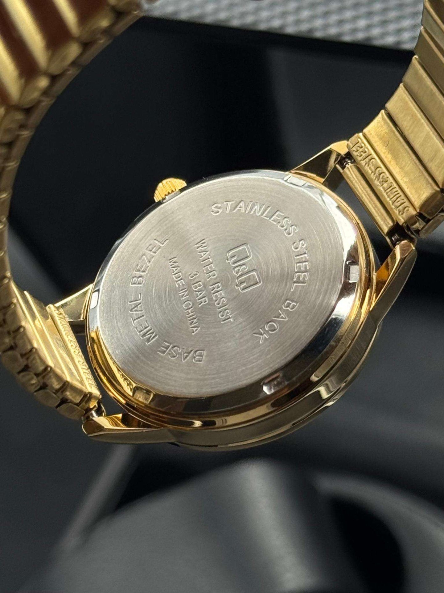 QYQ Mujer Elastic Dorado Tablero Dorado