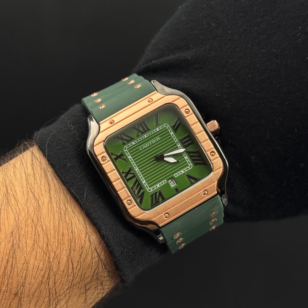 Crtr Santos Goma Verde Tablero Verde Oro  Rosa