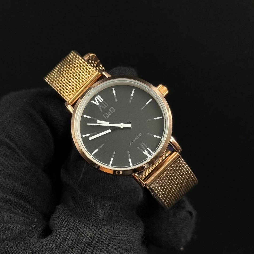 QYQ Dama Oro Rosa Tablero Negro-Blanco