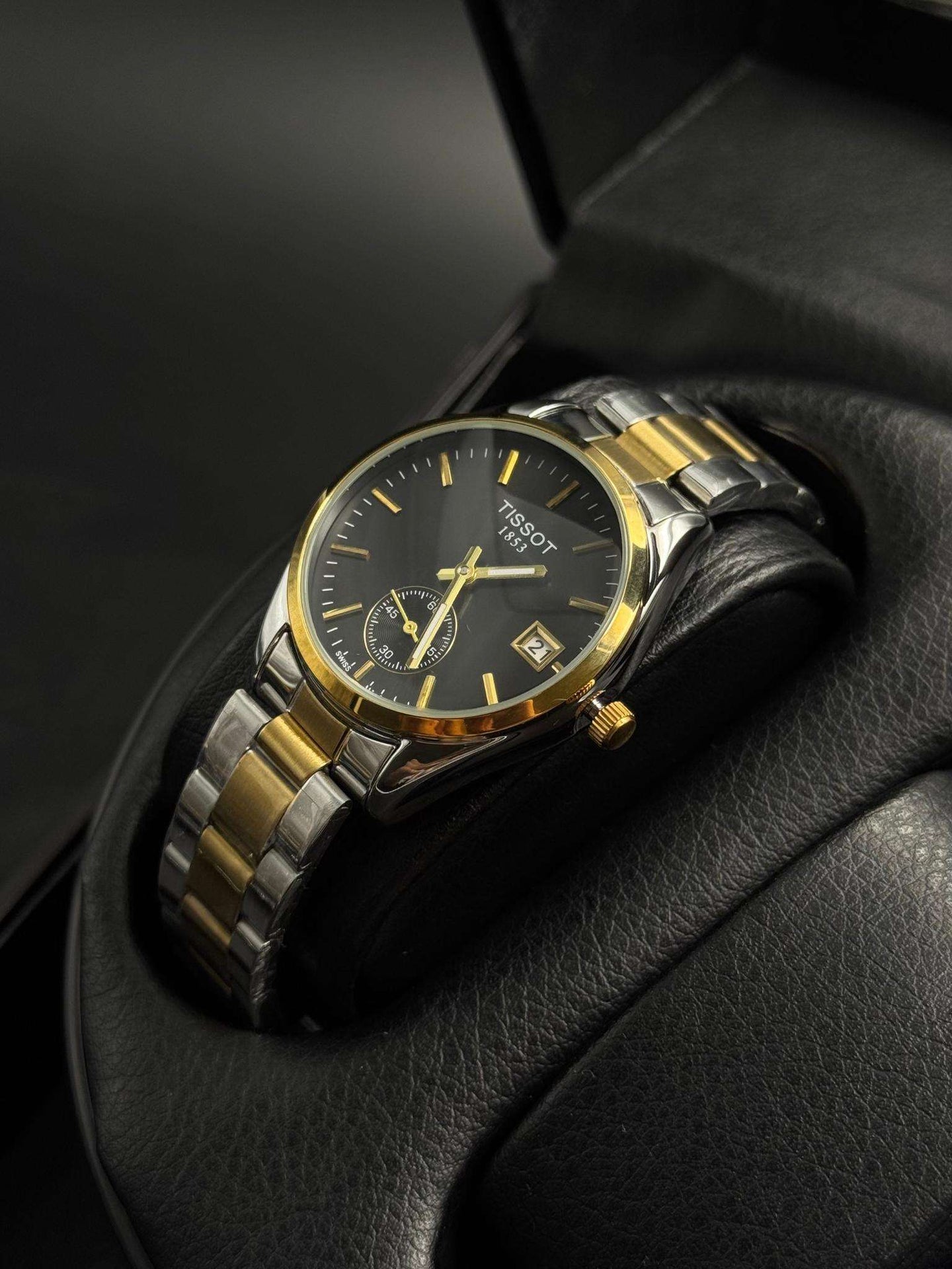 Tsst Mujer Metal Bicolor Dorado Tablero Negro