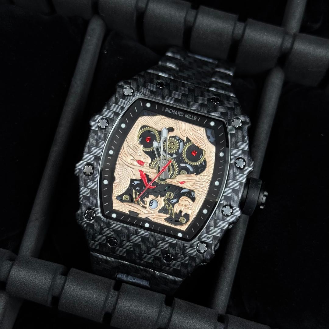 Rchrd Mll Metal Dragon Negro - Oro Rosa