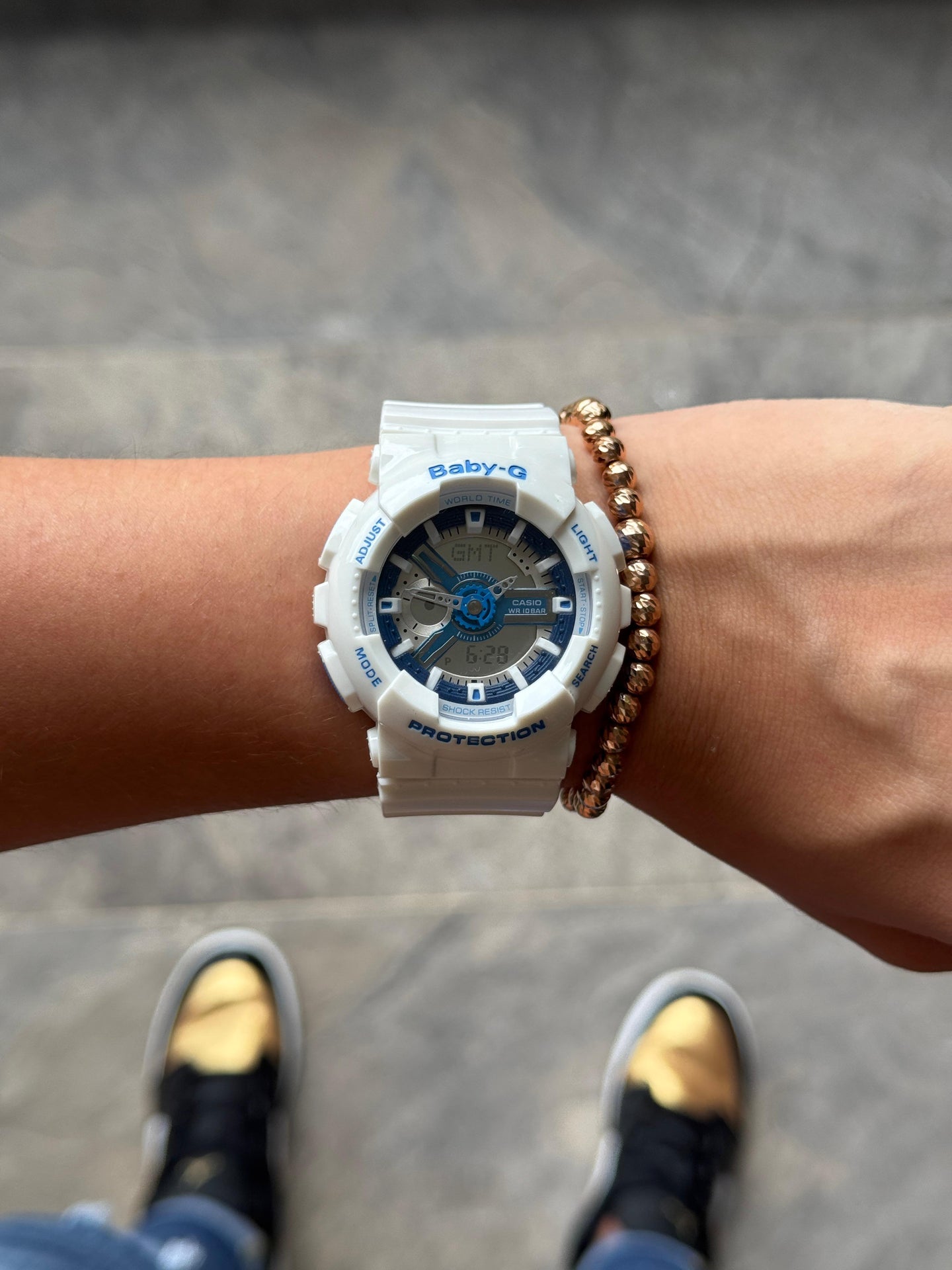 Bby-g BG110 Blanco Tablero Azul