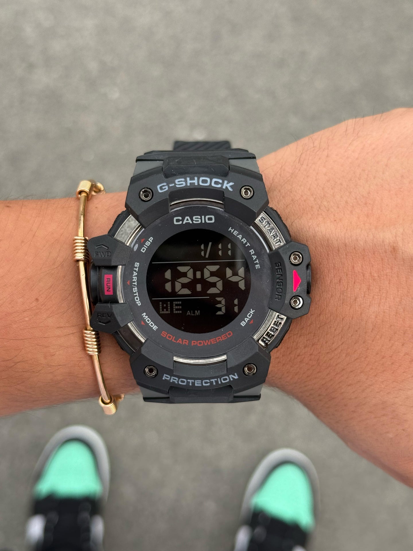 G-Shck Solar Power Negro - Rojo