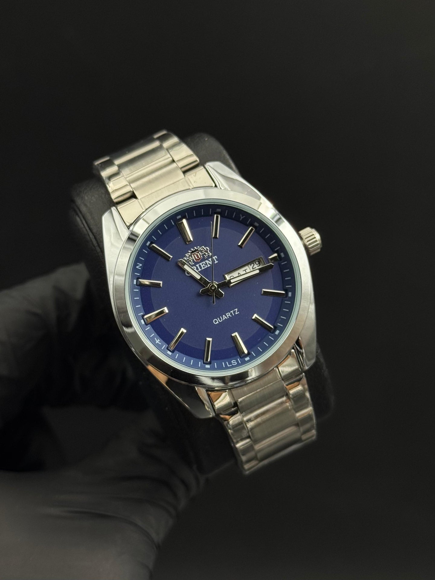 Ornt Mujer PQ Plateado Tablero Azul