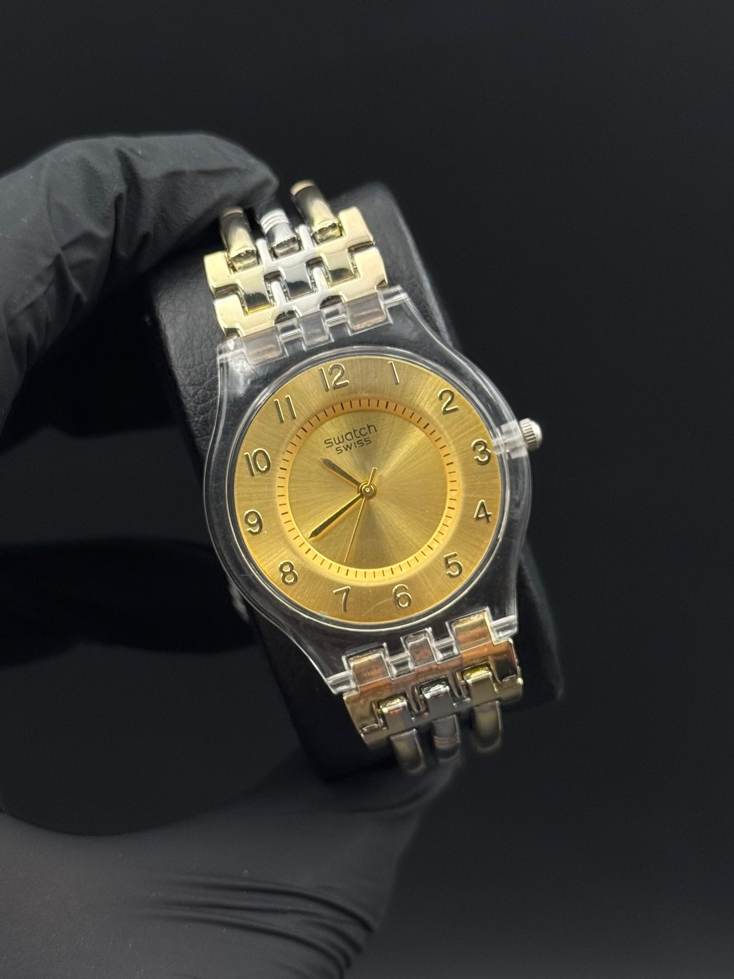 Swt Mujer Bicolor DoradoTablero Dorado