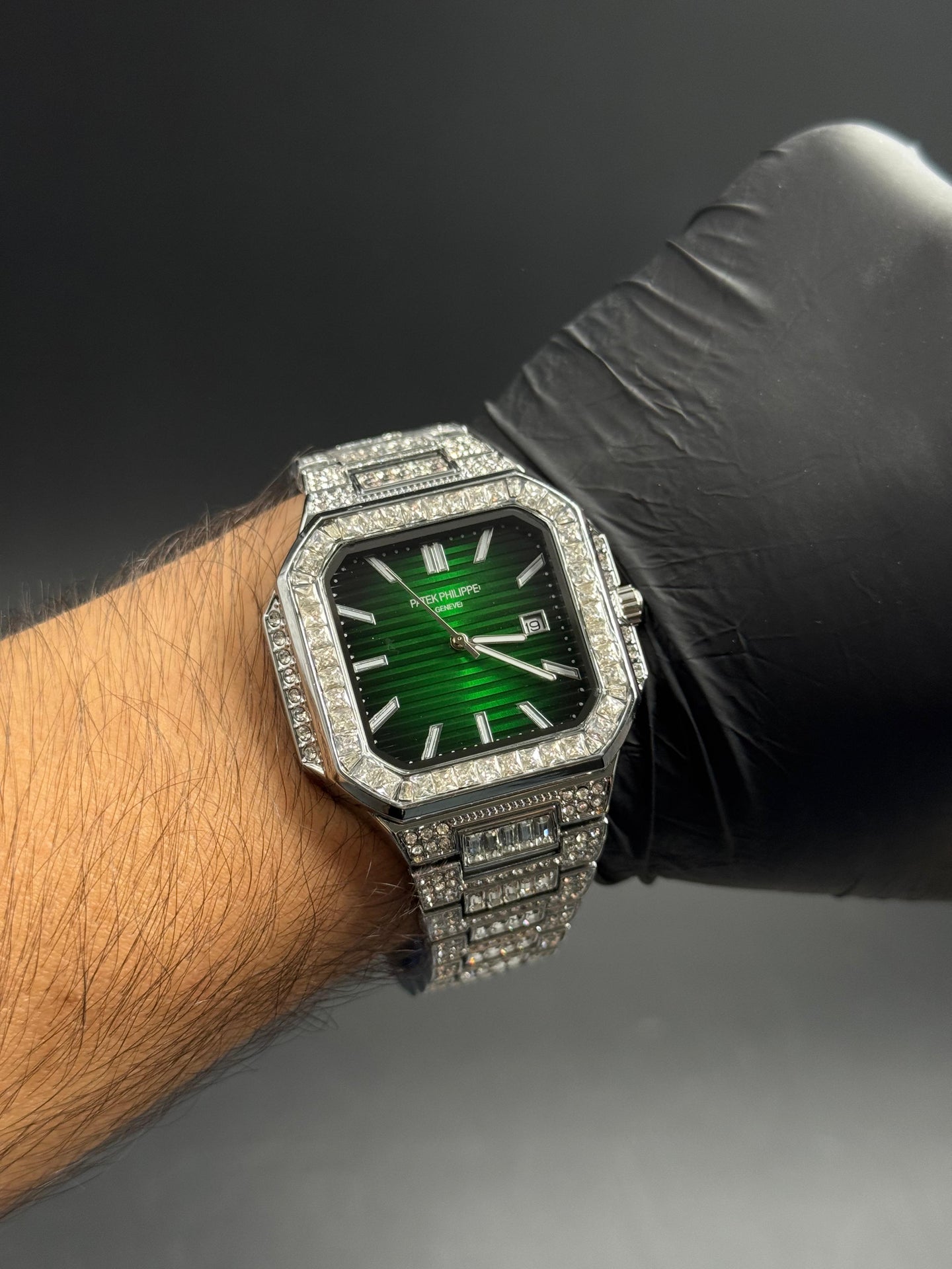 Patk Phlppe Circones Plateado Tablero Verde