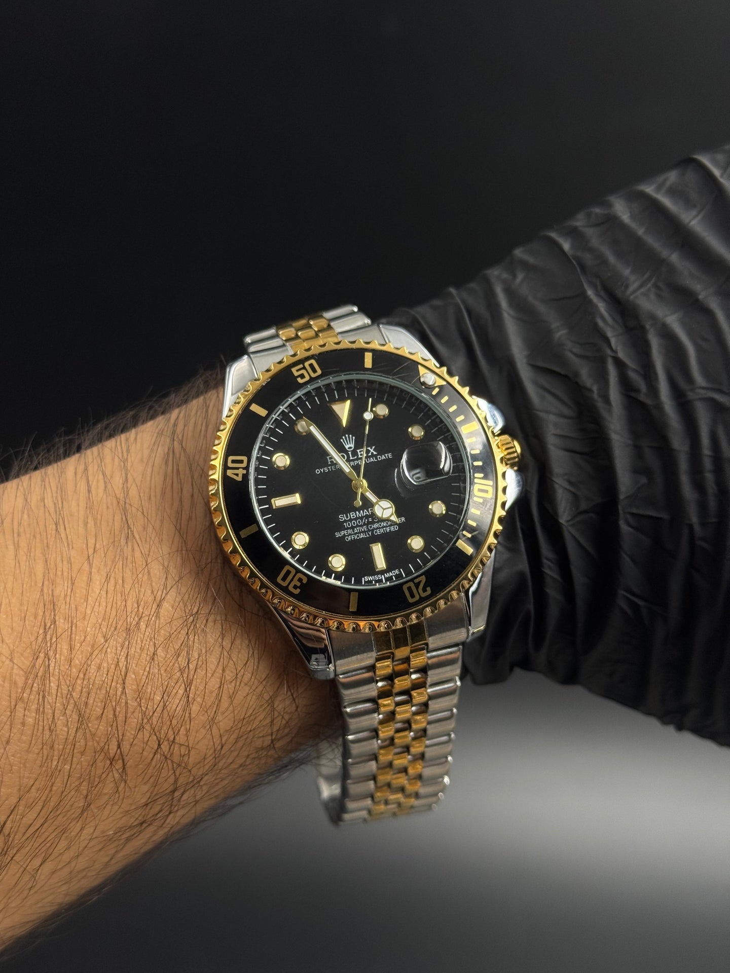 Rlx Jubilee Bicolor Dorado Tablero Negro