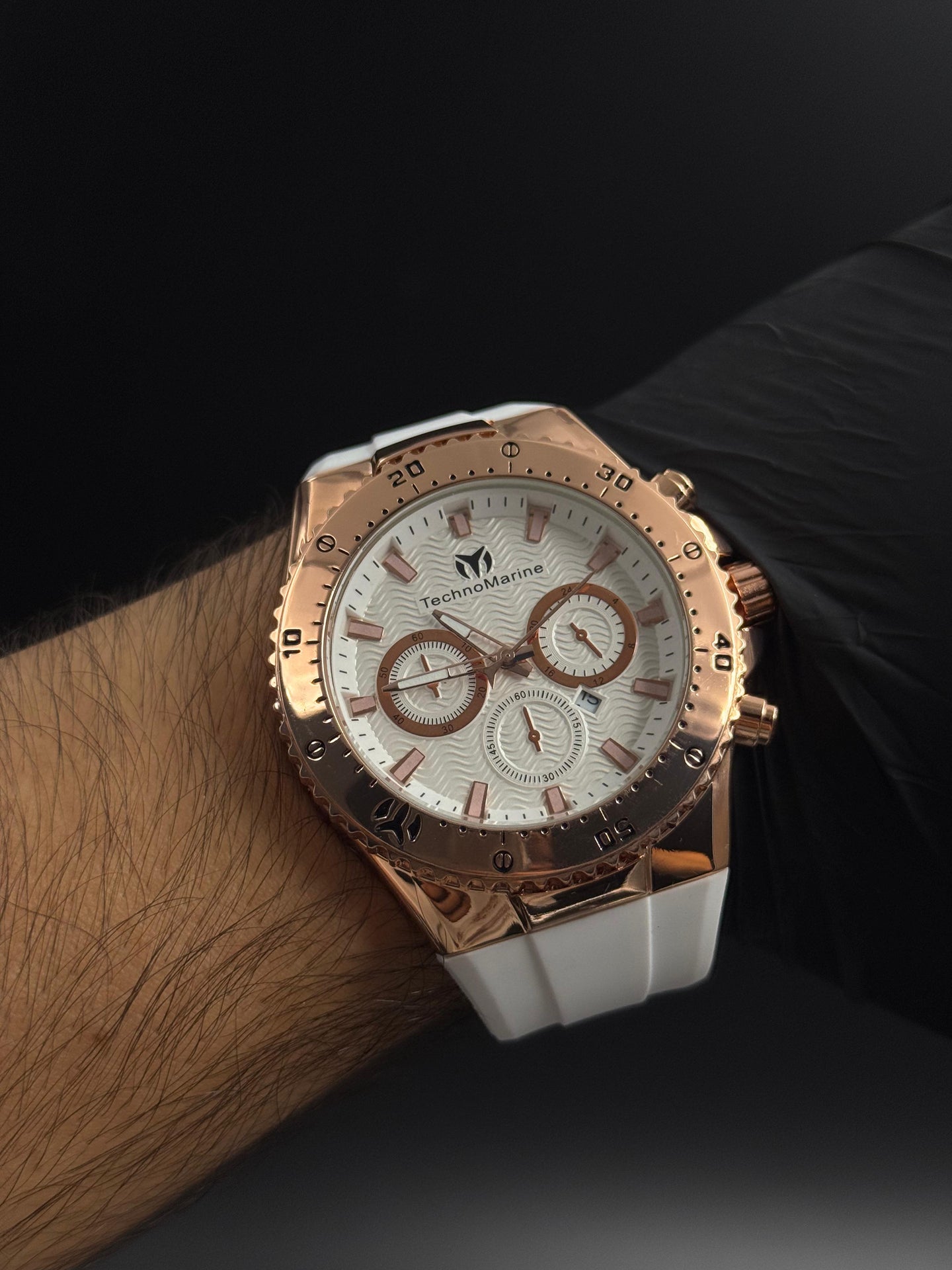 Tchmrn 3R Goma Blanca Tablero Blanco Oro Rosa