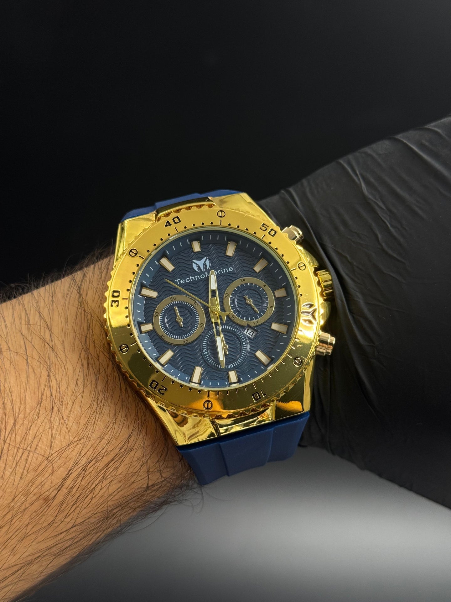 Tchmrn 3R Goma Azul Tablero Azul Dorado