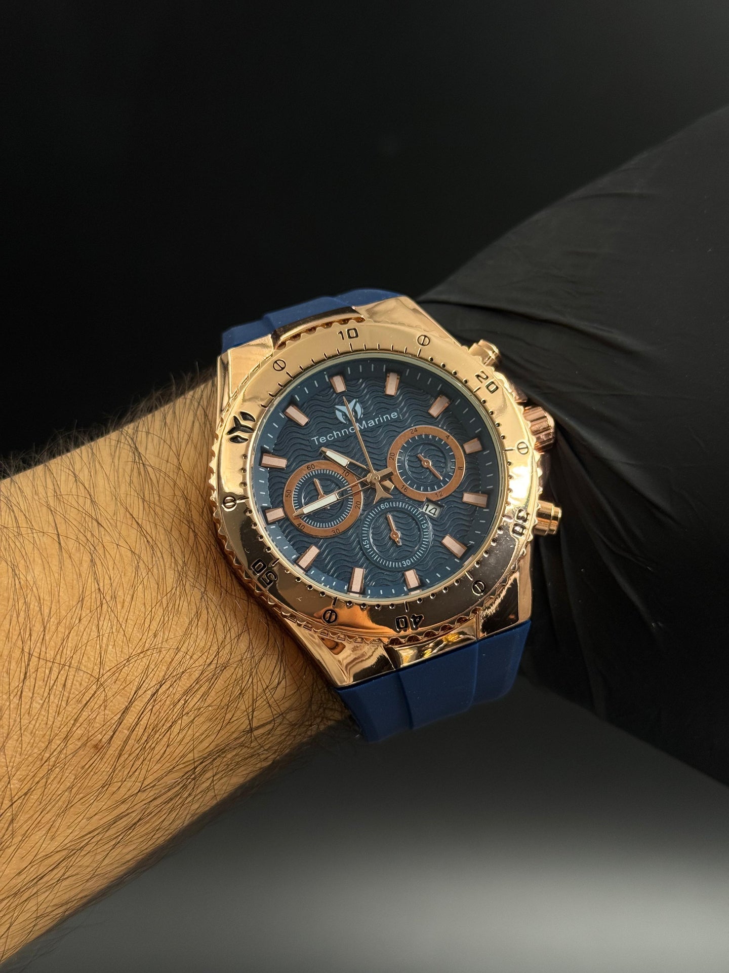 Tchmrn 3R Goma Azul Tablero Azul Oro Rosa