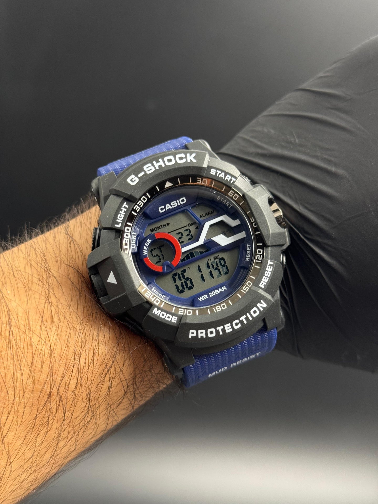 G-shck MTG Azul Tablero Negro Rojo