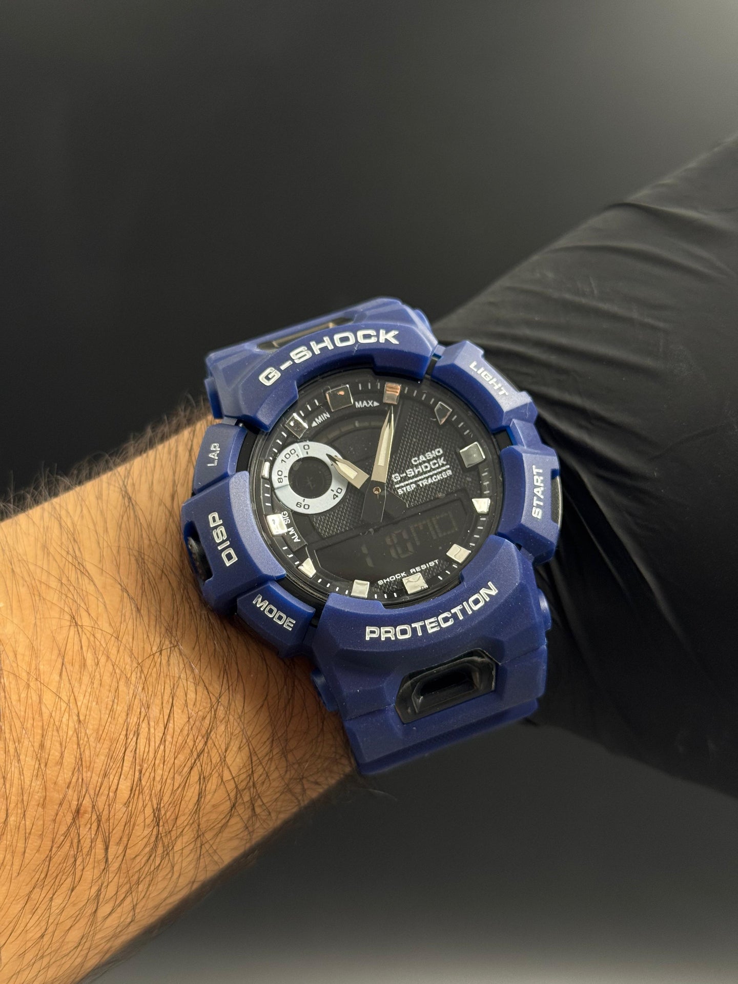 G-shck Azul Tablero Negro Manecillas Blanca