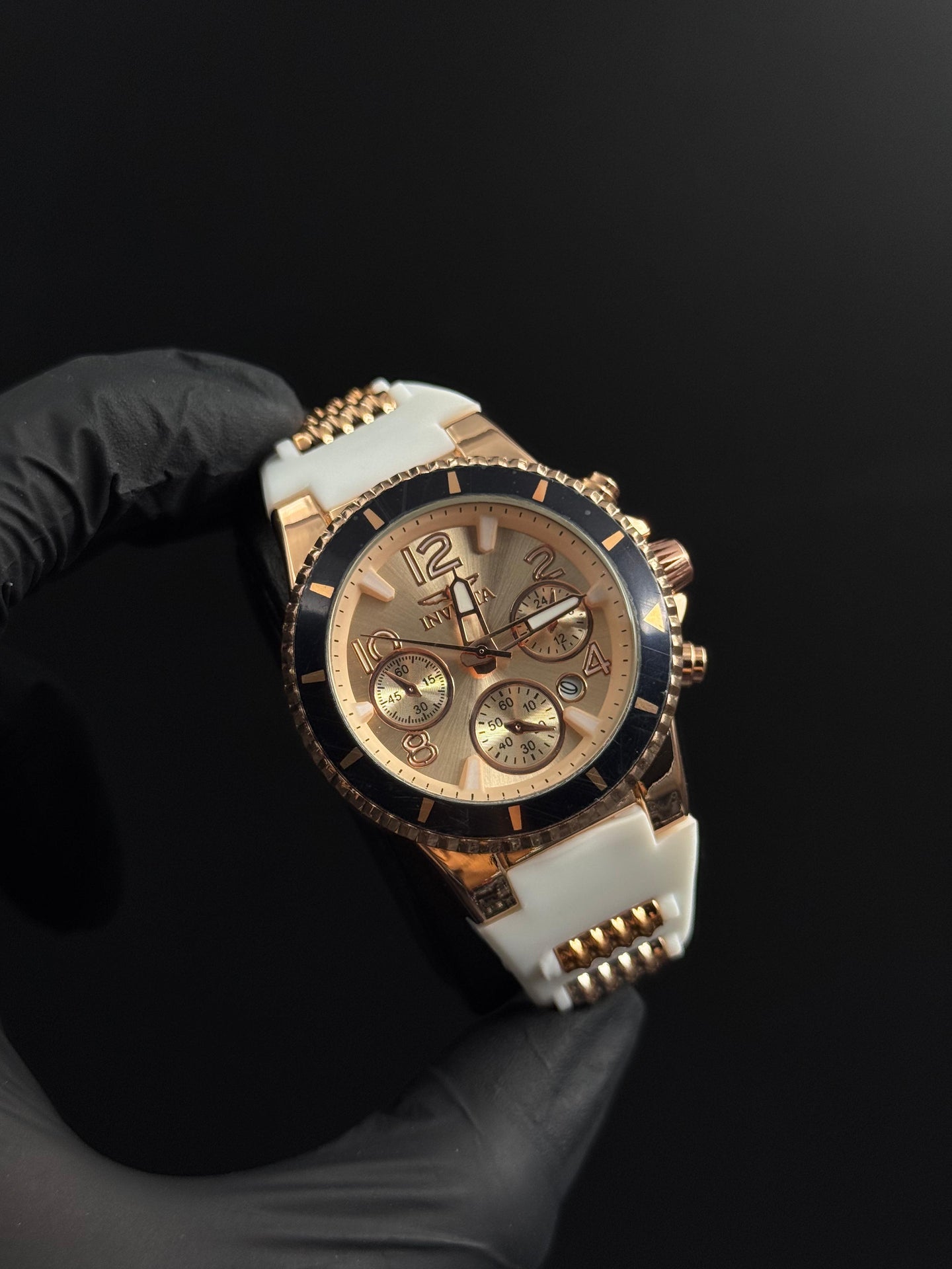 Invct 5H Goma Blanco Tablero Oro Rosa Negro