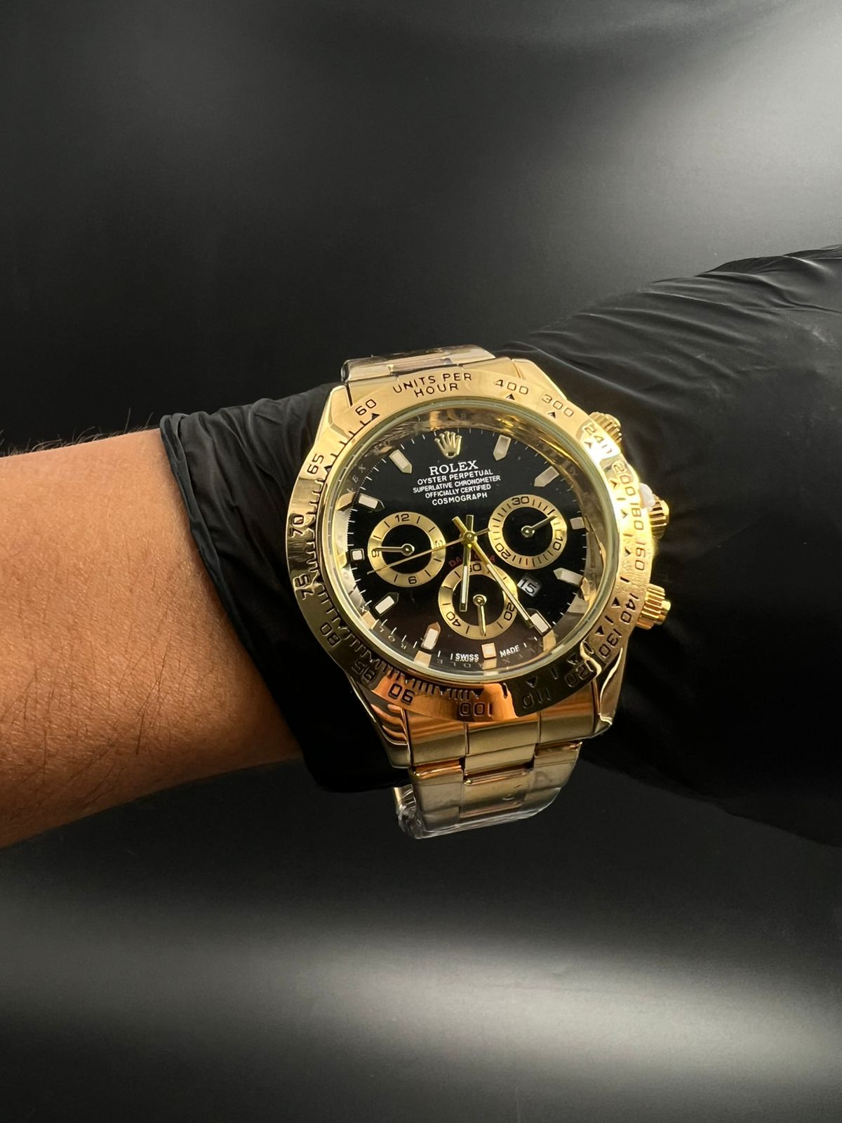 Rlx Daytona Dorado Tablero Negro - Dorado