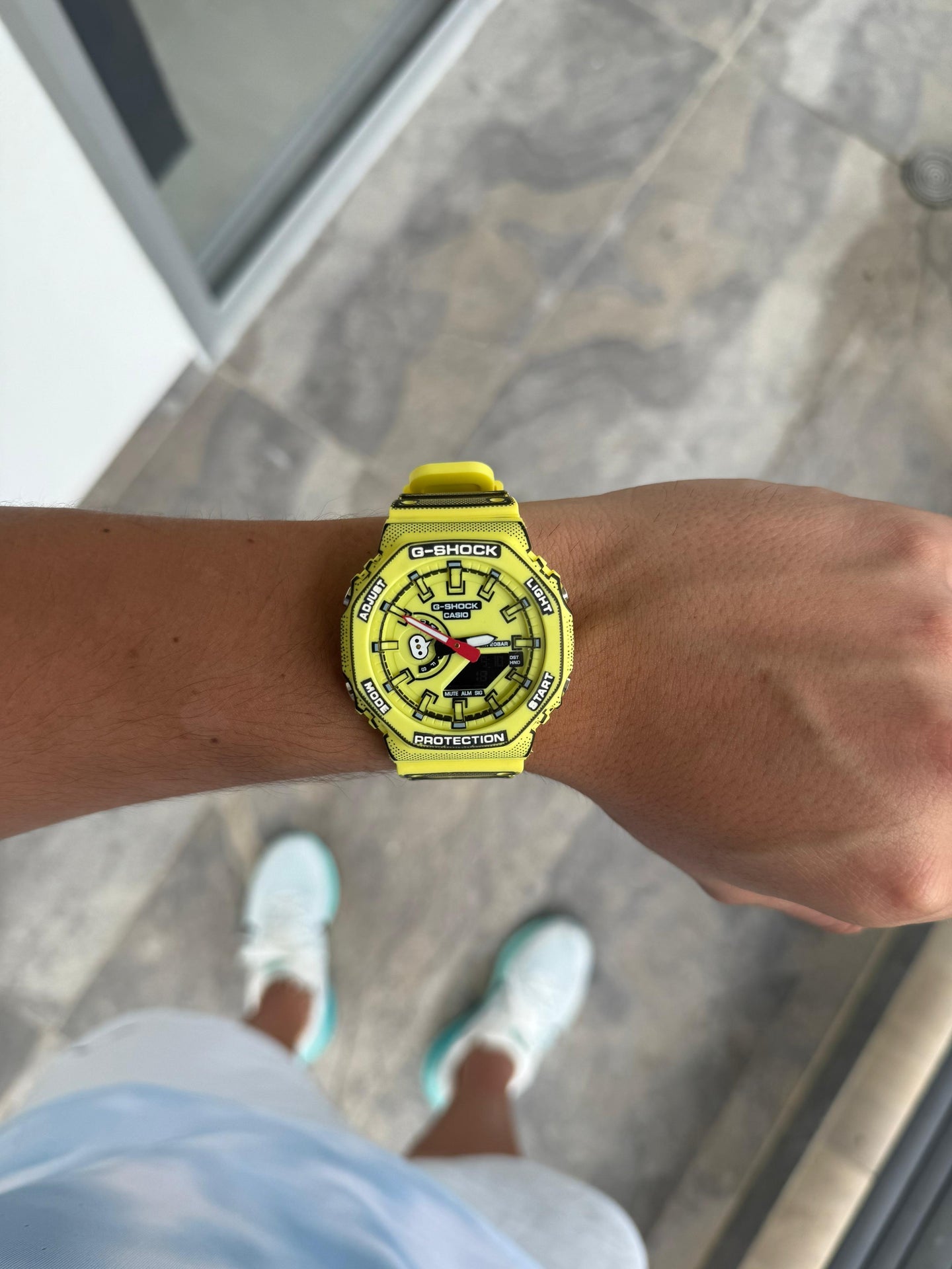 G-Shck Manga Amarillo Tablero Amarillo- Negro