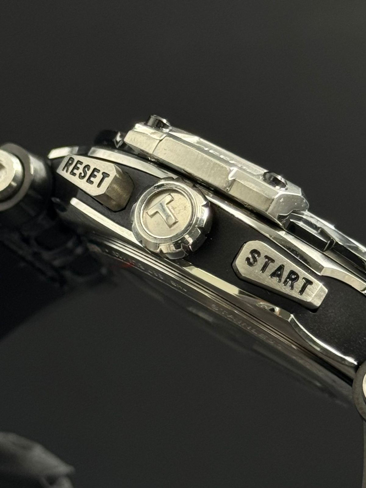 Tsst T-Race Exclusive Cuero Negro Tablero Negro  Plateado